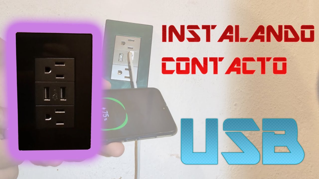 ¿CÓMO INSTALAR CONTACTO DUPLEX O TOMACORRIENTE USB?