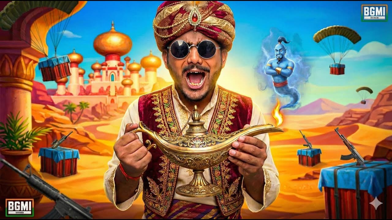 🔴BGMI LIVE : ALADIN OR GENIE🤣PUBG NEW EVENT | CYANIDE