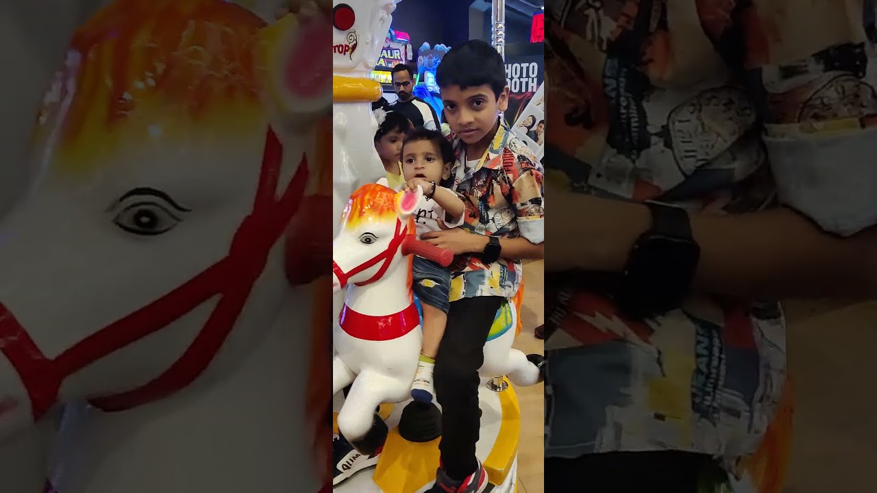My little bro enjoy Horse ride 🐎🐴😍🤩🥰 # @anshkiduniya2023