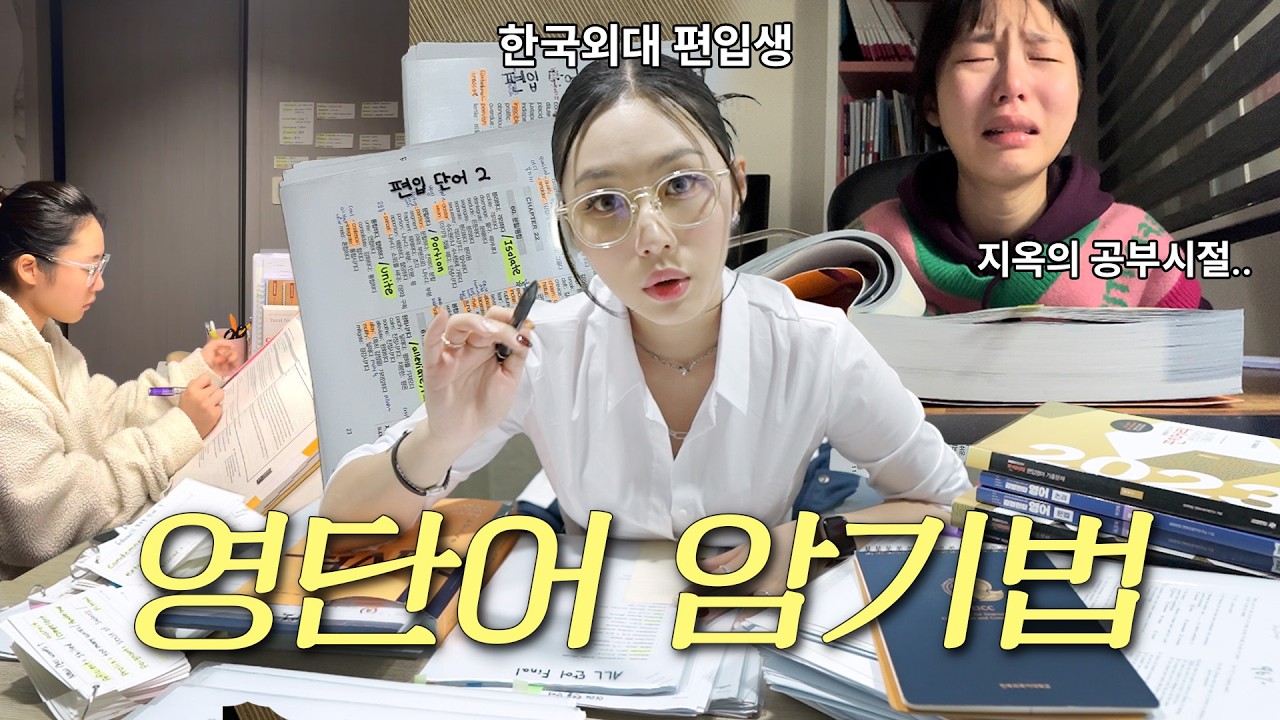 3개월 독학으로 편입성공하는 영단어 필승 암기법📚스터디윗미 VLOG