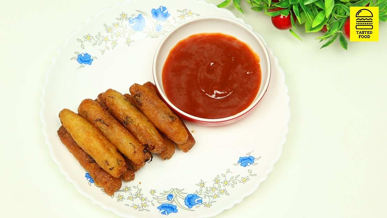 Crispy Poha And Potato Fingers / Poha Fingers / Quick And Easy Snack Recipe / Crispy Snacks