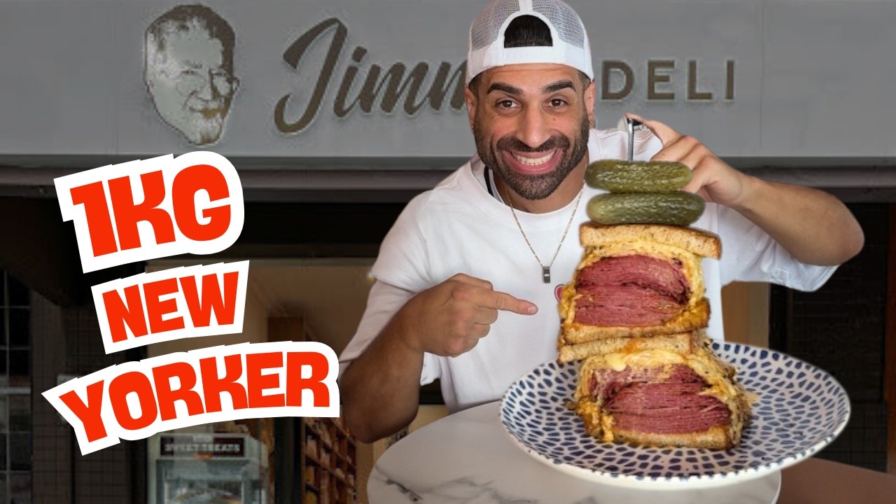 MELBOURNE’S BIGGEST NEW YORKER SANDWICH! 🥪🔥 | 1KG PASTRAMI CHALLENGE AT JIMMY’S DELI