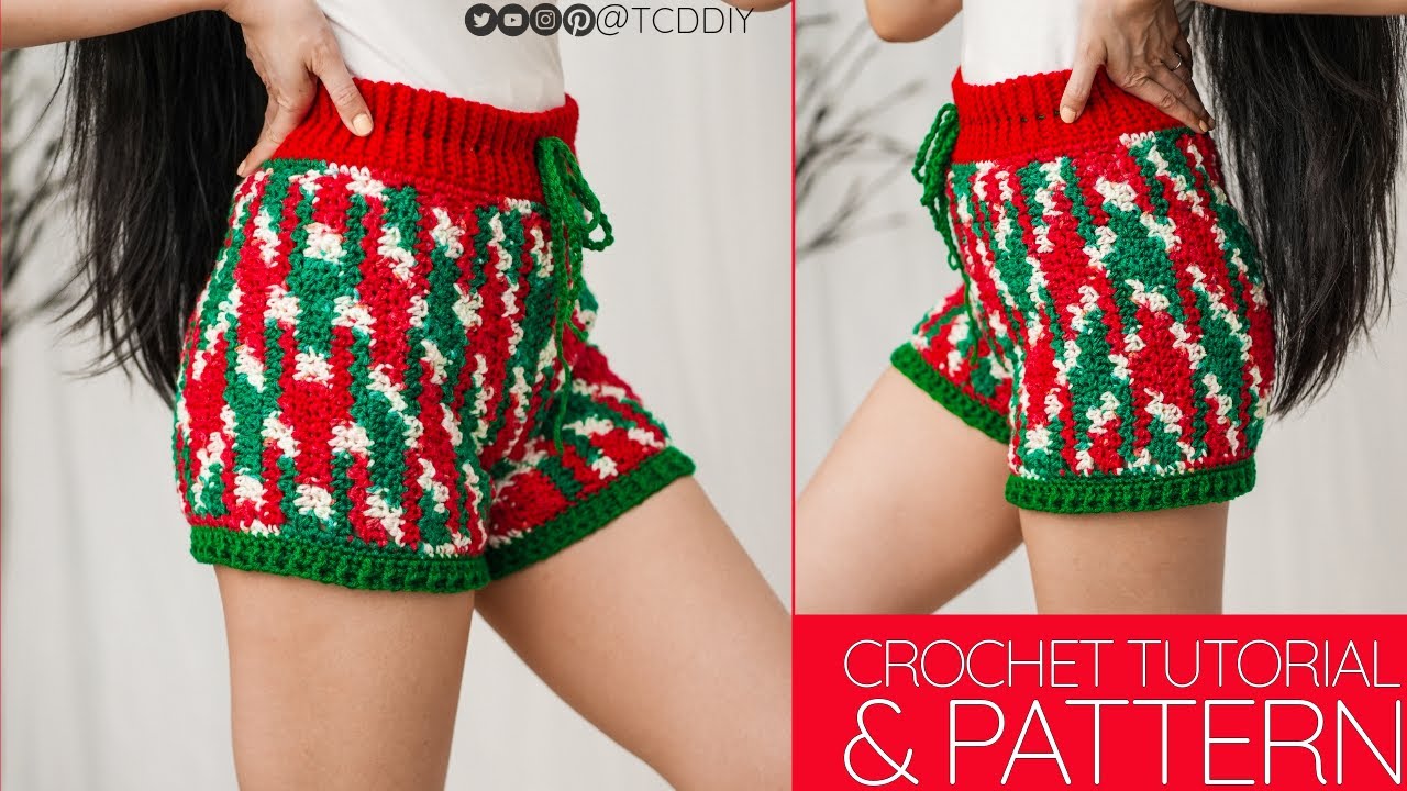 How to Crochet: Christmas Short | Pattern & Tutorial DIY