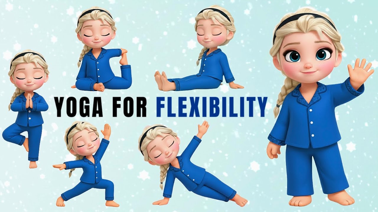 Yoga for Flexibility ❄️ Frozen Yoga for Kids ❄️ Poses for Calm Mind and Healthy Body Yoga with Moli