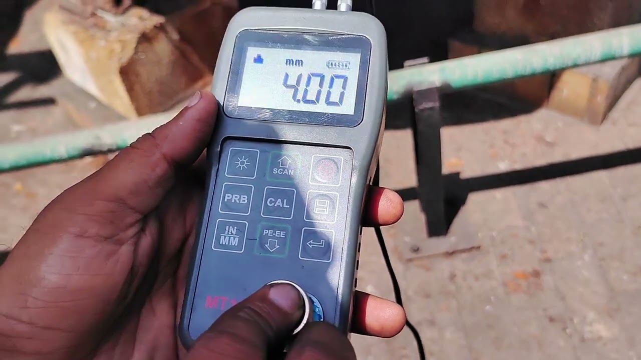 On site - Tank Ultrasonic thickness measurement ll Practical demonstration of thickness measurement