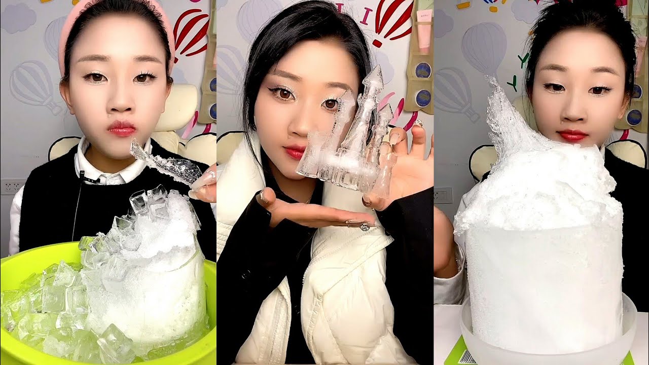 LZM / WHITE ICE / THIN ICE /ASMR HARD ICE. ICE EATING