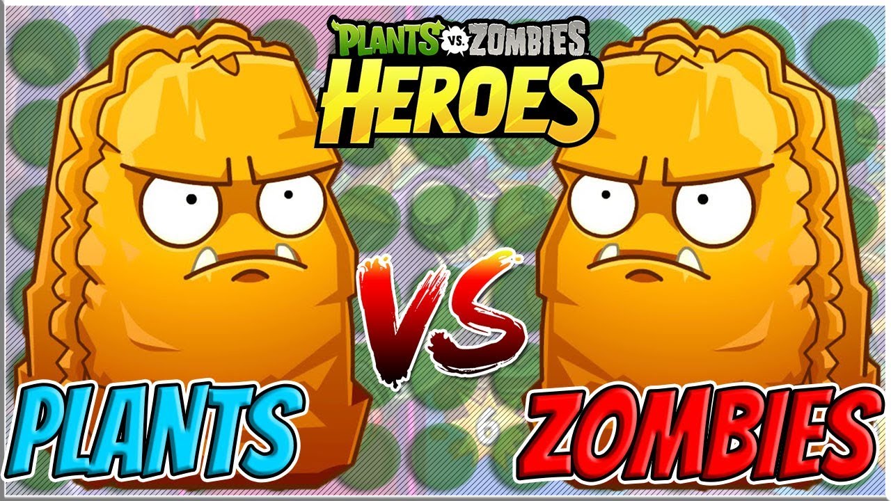 Primal Wall-Nut (MOD) vs Primal Wall-Nut (MOD) - Plants vs Zombies Heroes Gameplay
