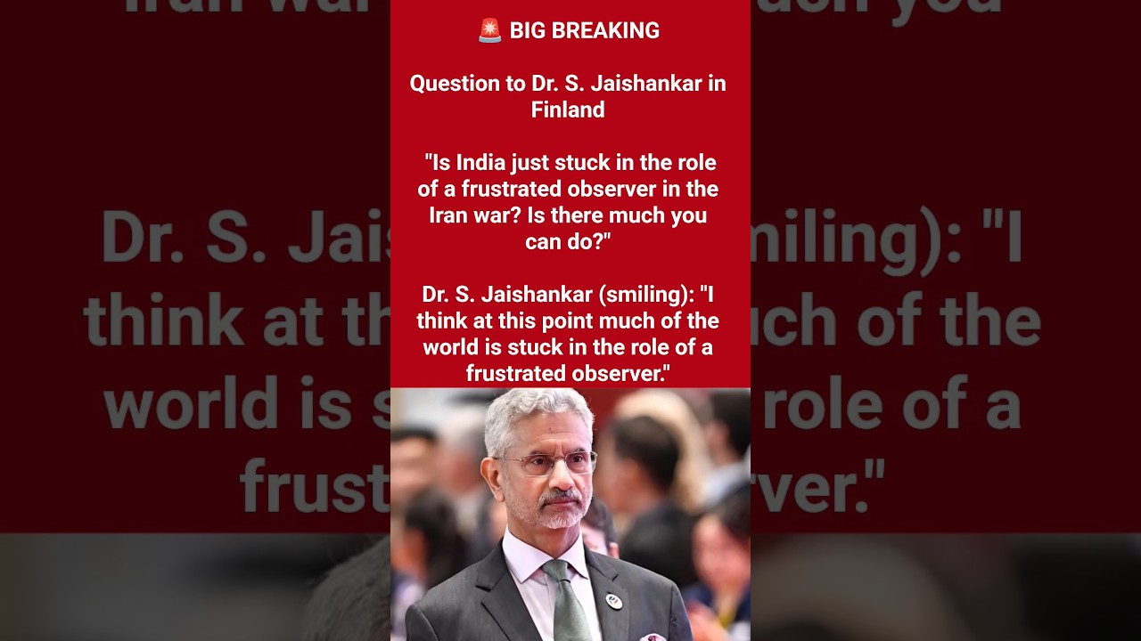 EAM Dr. S. Jaishankar in Finland. #sjaishankar#trending#viral#bjp#newsupdate#jaishankar#finland#news