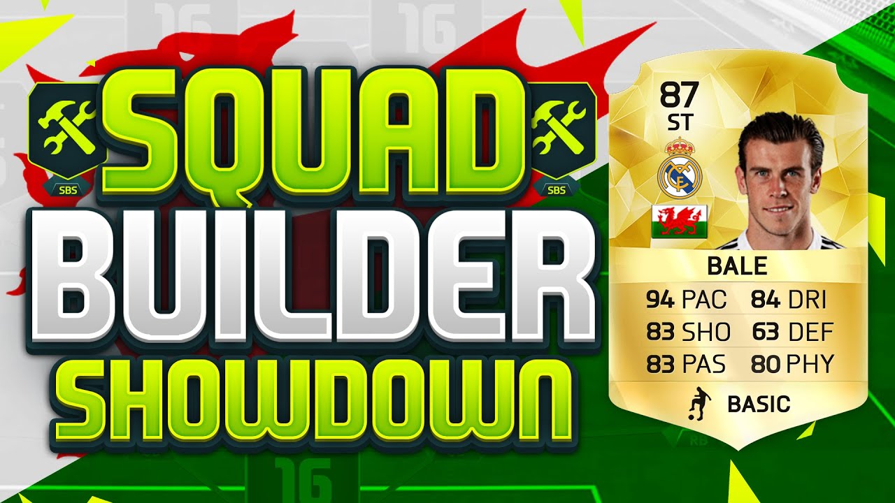 FIFA 16 SQUAD BUILDER SHOWDOWN!!! STRIKER GARETH BALE!!! Position Changed Bale Squad Duel