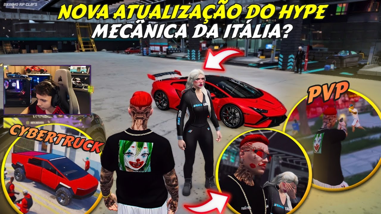 ATUALIZAÇÃO DO HYPE | MEC DA ITÁLIA? | NOVOS BLINDADOS E CONTRATADOS | MODO PVP - BKINHO RP CLIP'S