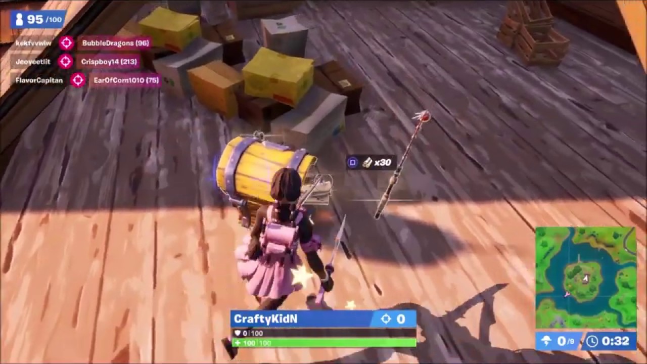 Fortnite Log #1: BEST Way to Get Gold Scavenger Medals!
