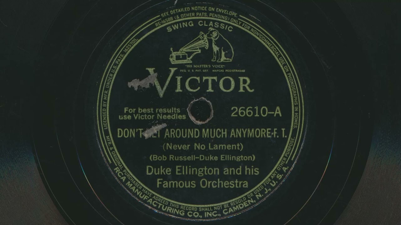 1940 DUKE ELLINGTON Don't Get Around Much Anymore (Never No Lament) - 78 RPM Record