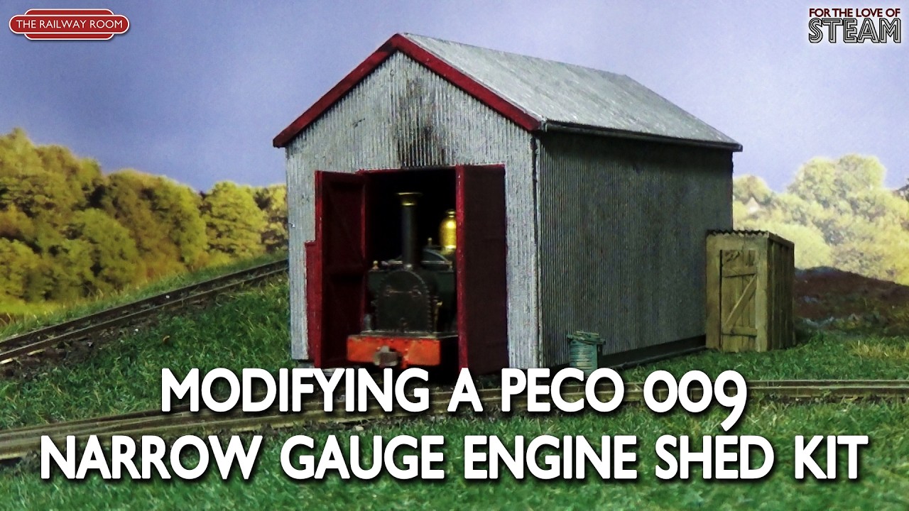 Modifying a Peco 009 Narrow Gauge Engine Shed Kit LK-220