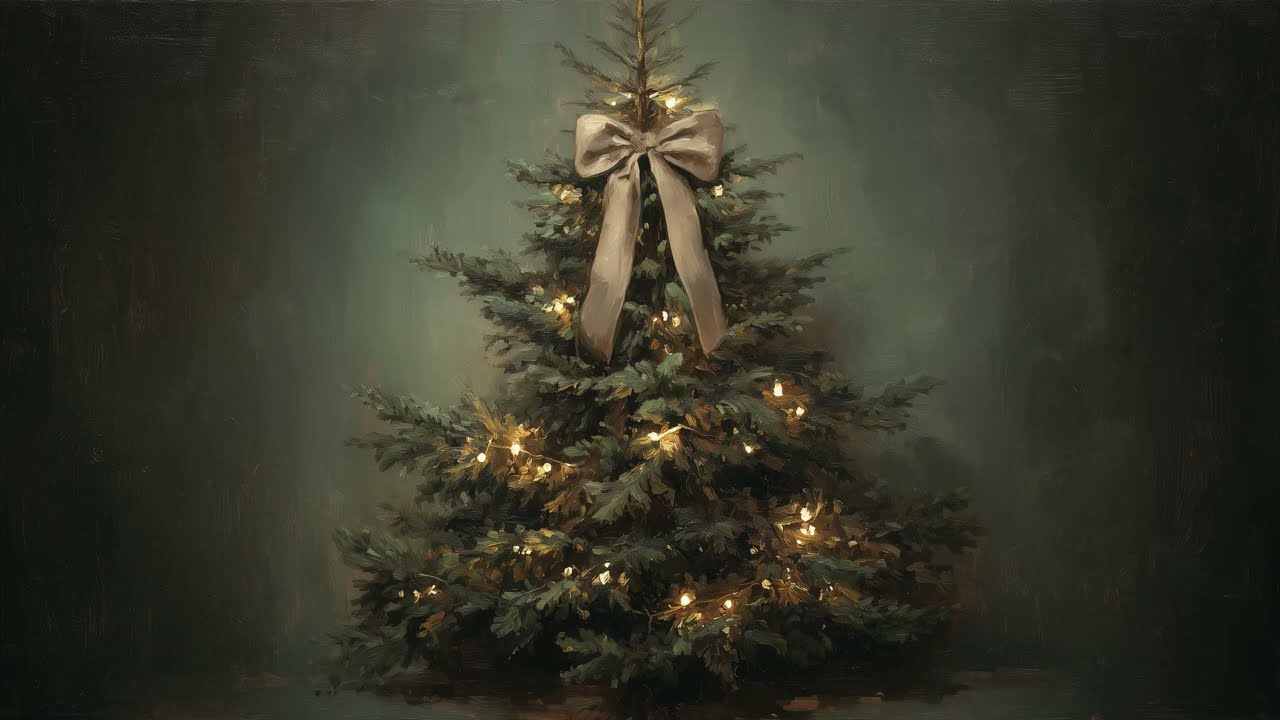 Moody Christmas TV Art 🎄🎅 Cozy Holiday Art | Vintage Christmas Frame TV Art | 4K | Art For Your TV