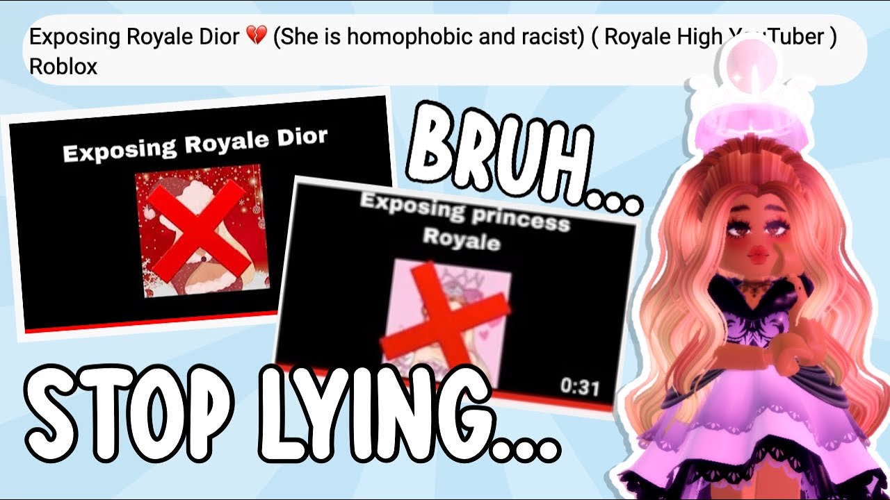 THIS ROYALE HIGH YOUTUBER KEEPS LYING...
