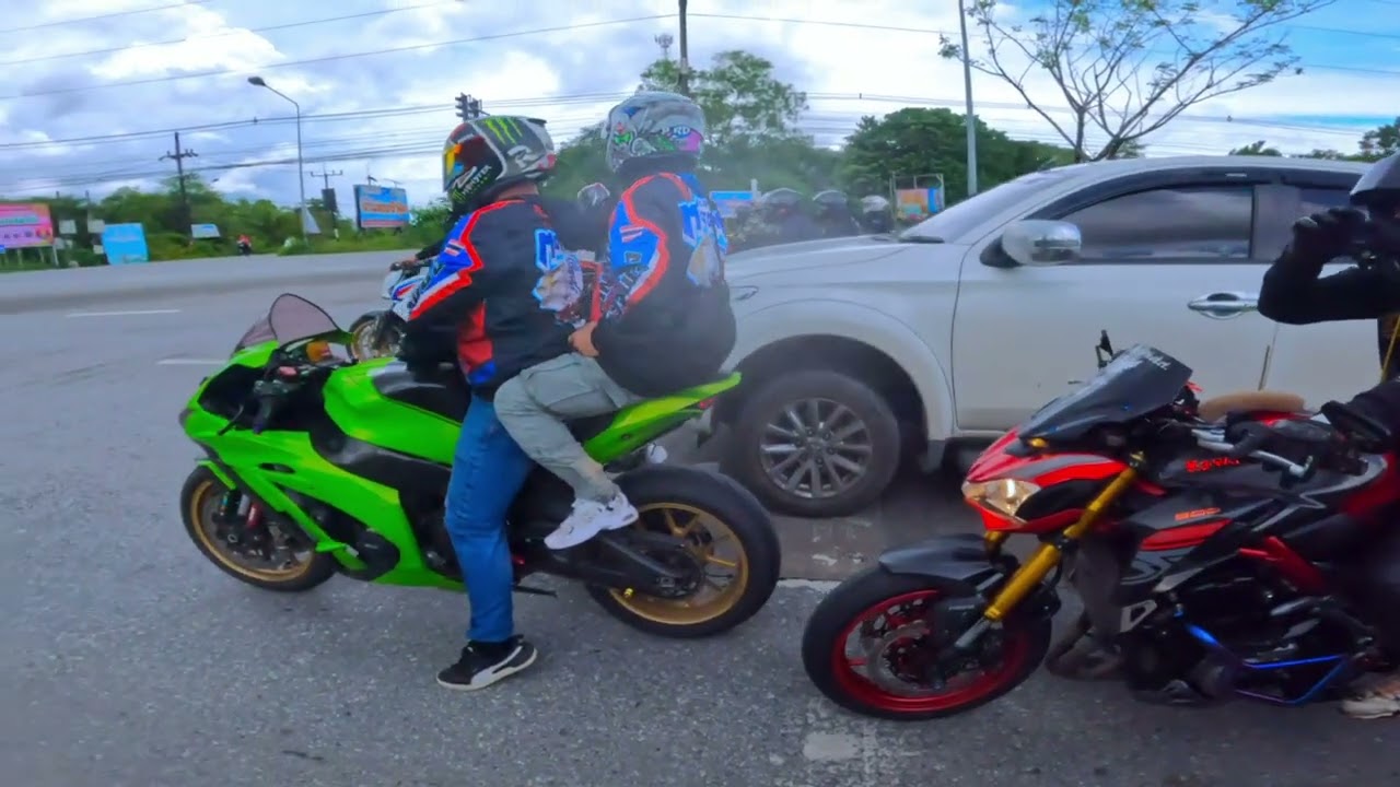Zx10r พาไปออกทริปกับกลุ่มใหญ่ สายบันเทิง งานนี้จะตามเขาทันไหม‼️มีแต่คันแรงทั้งนั้น 🔥💨