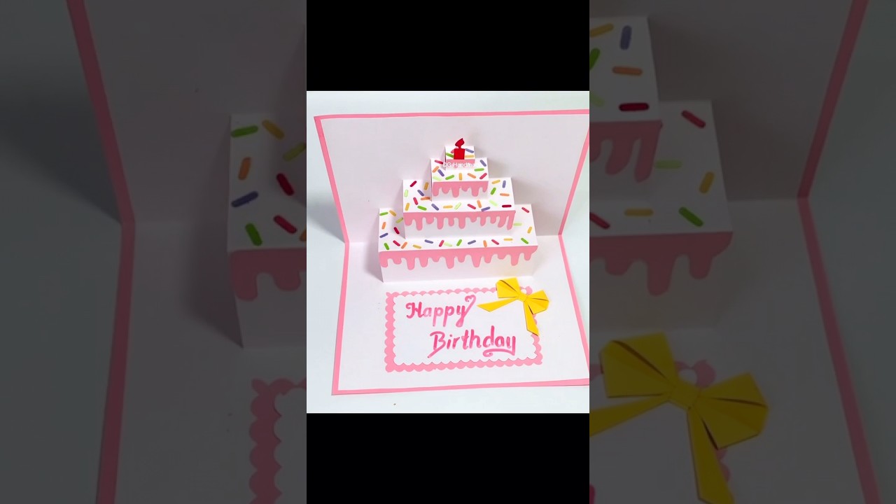 DIY pop up cake card | Easy Birthday card | DG Handmade