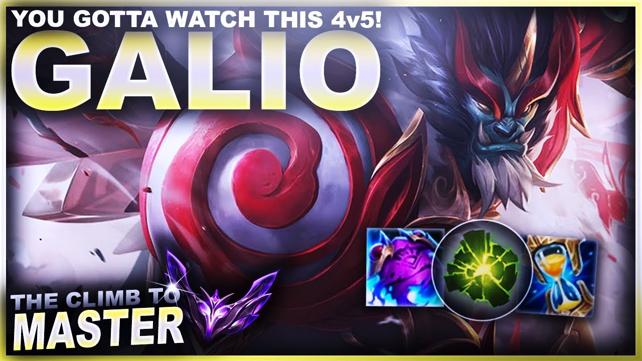 YOU NEED TO WATCH THIS 4V5... GALIO | League of Legends