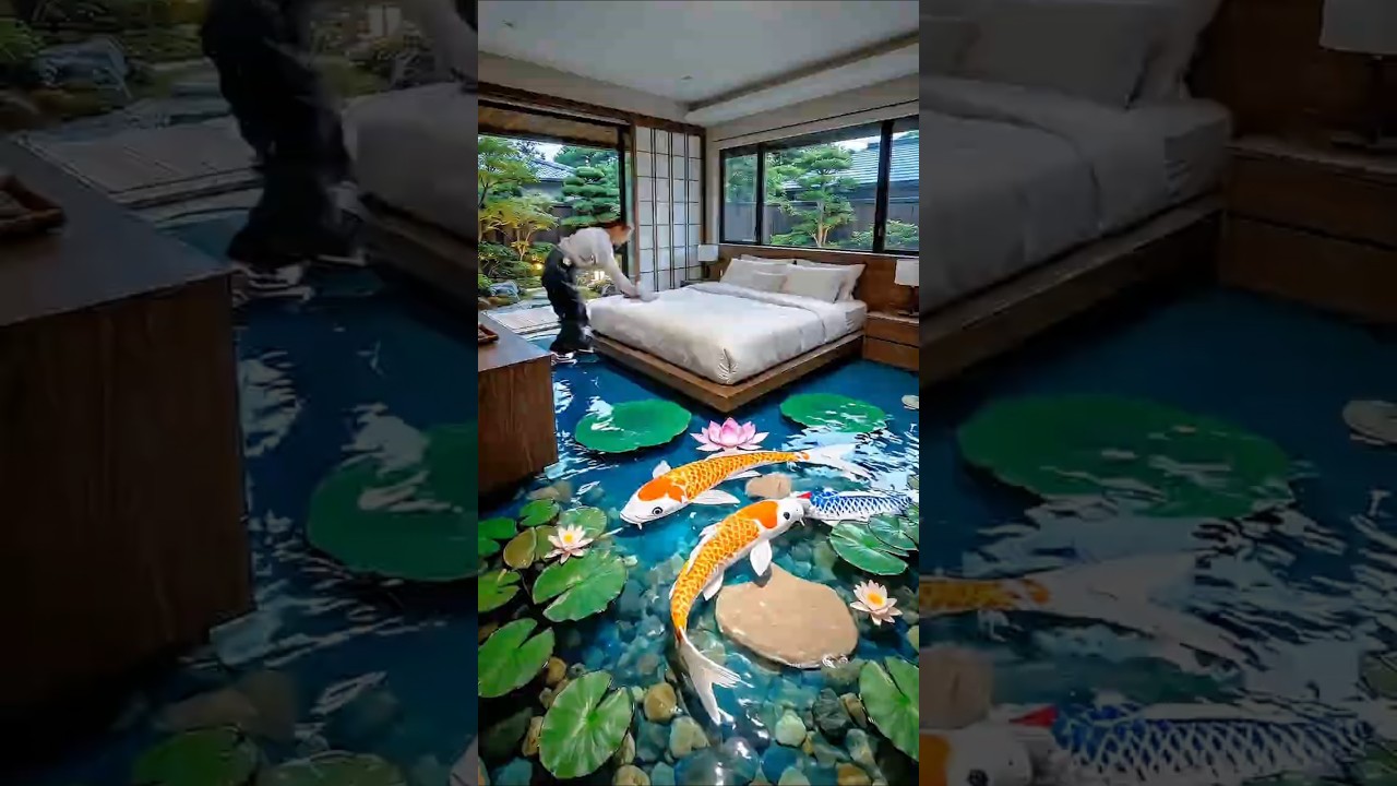 Tranquil Depths | Glass Koi Bedroom by Sarah’s Creativity 