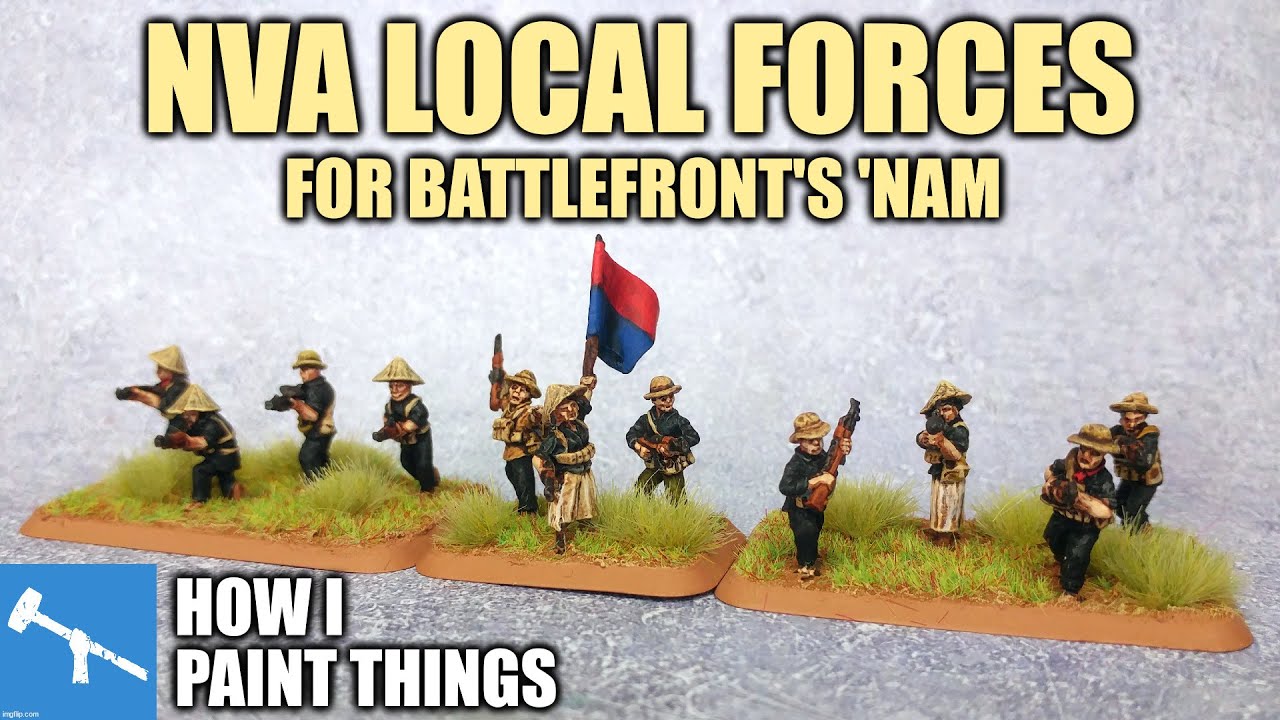 NVA Local Forces in 15mm - Painting for Vietnam Gaming [How I Paint Things]