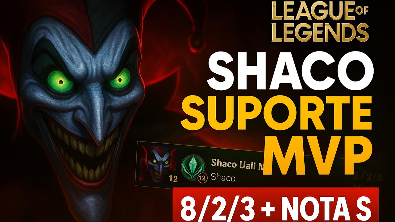 COMO CARREGAR DE SHACO SUPORTE NO ESMERALDA!