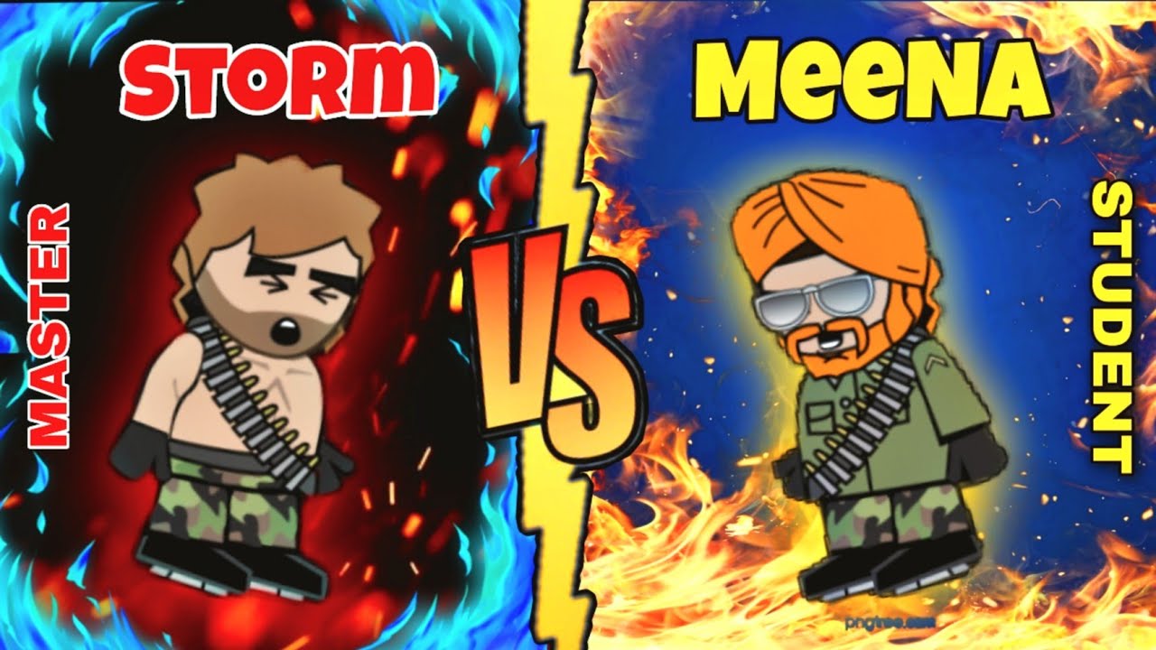 1v1 with storm | FT3 | Feat storm | IP clan | Meena vs Storm | Master vs Student | DA2 Mini Militia