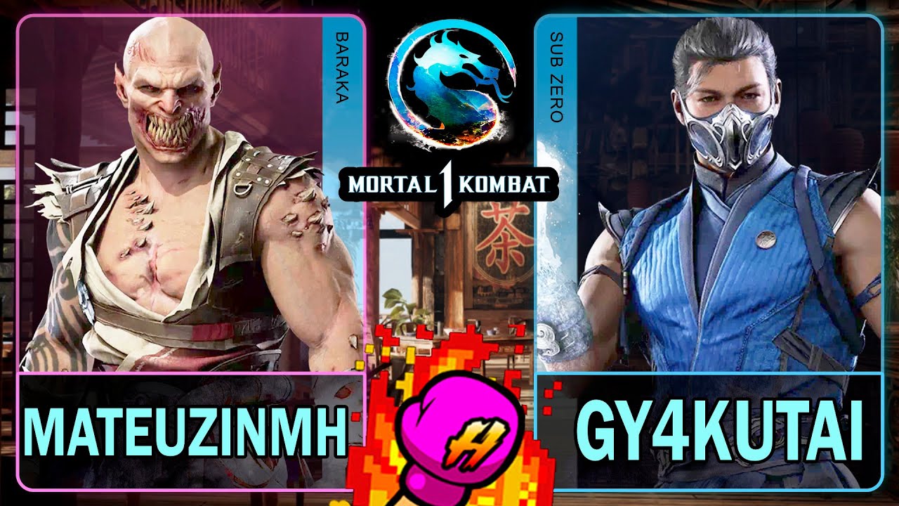 MK1 MateuzinMH (BARAKA) VS Gy4kutai (SUB-ZERO)🥊Mortal Kombat 1🥊4K 60ᶠᵖˢ