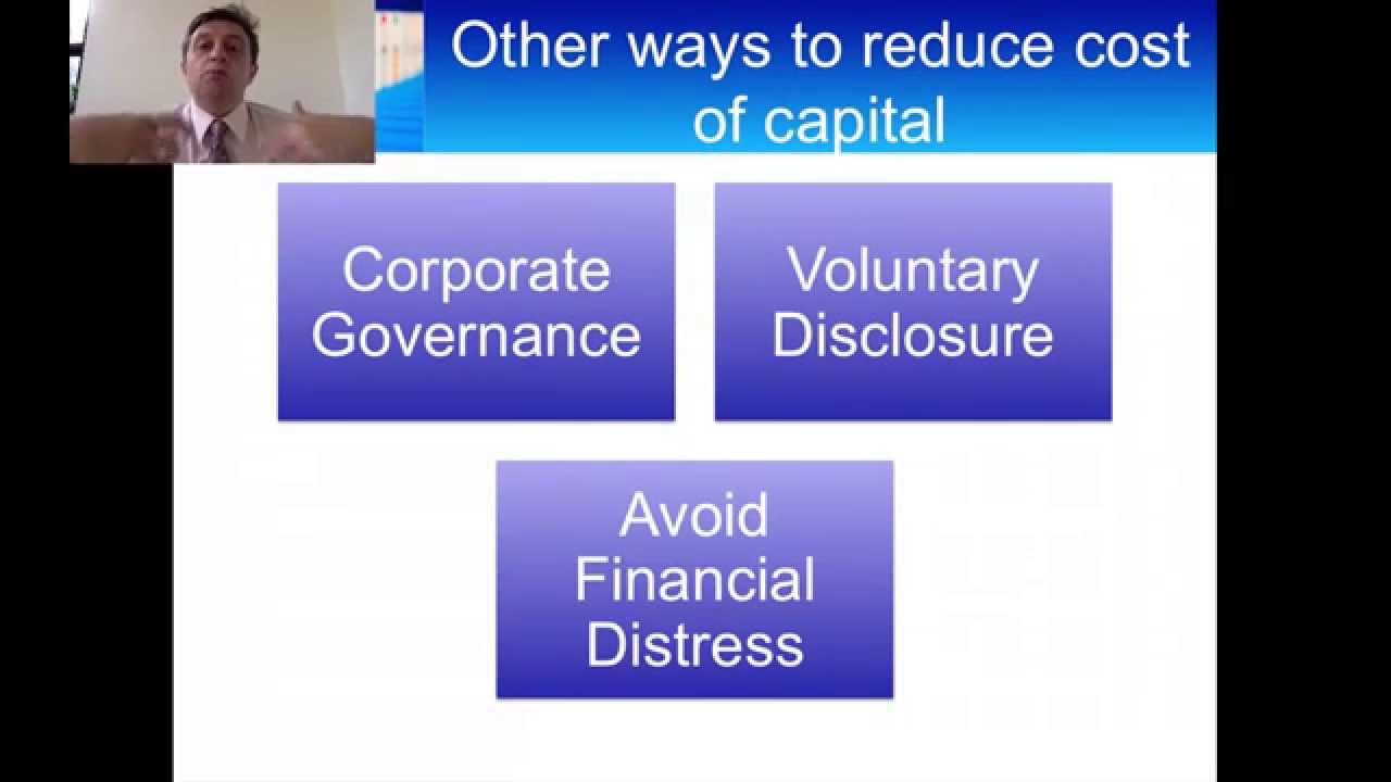 How to Reduce your Company's Cost of Capital