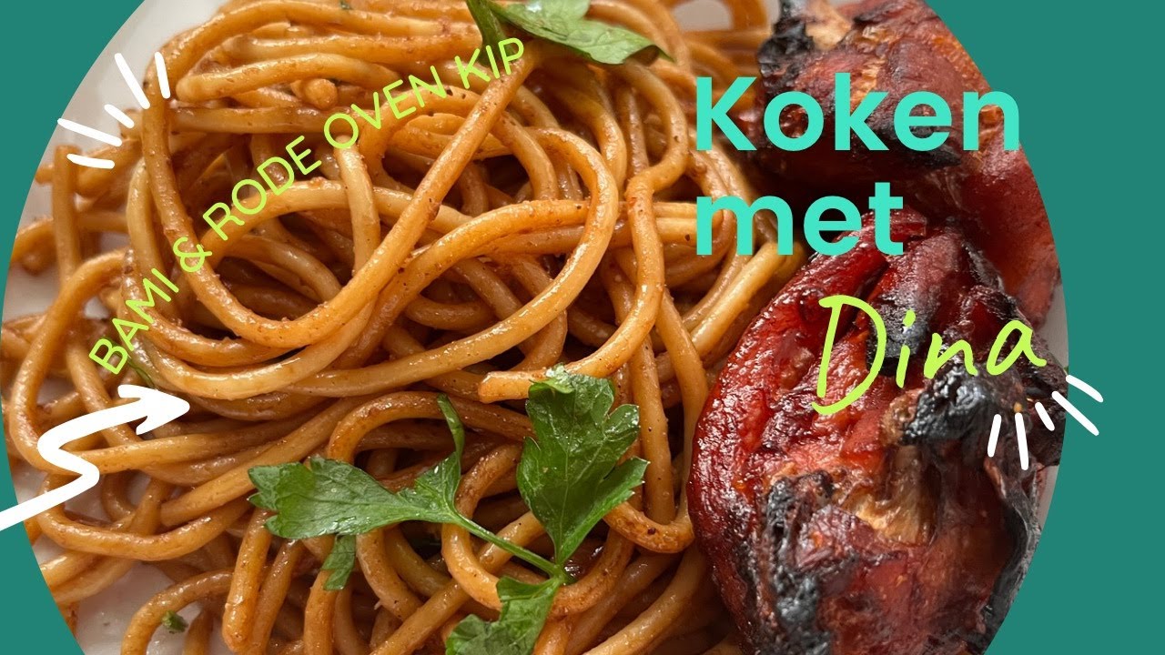 ZO LEKKER 🤤 Surinaamse bami en rode (oven) kip #bami #surinaamsekeuken