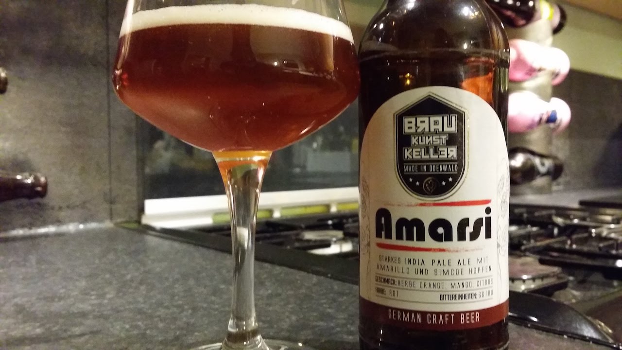 (4K) BrauKunstKeller Amarsi IPA | German Craft Beer Review