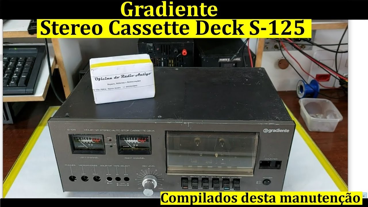 Gradiente Stereo Cassette Deck S-125 Compilado desta manuten&ccedil;&atilde;o