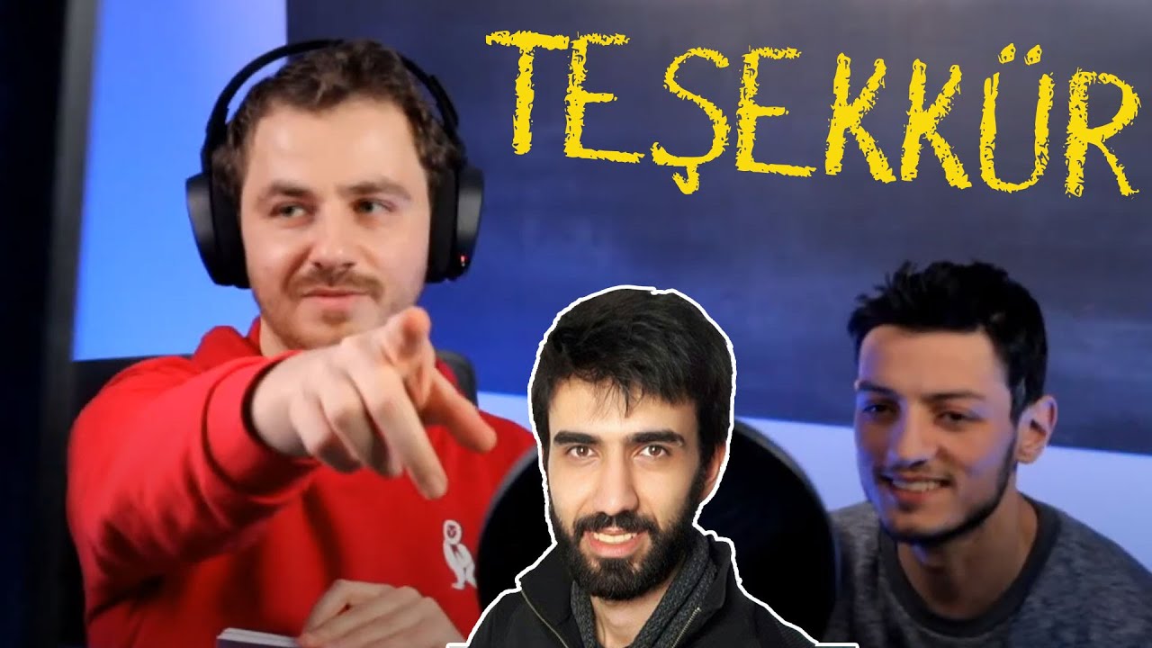 bir teşekkür borcumuz var...