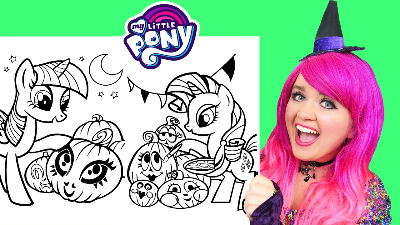 Coloring My Little Pony Halloween!