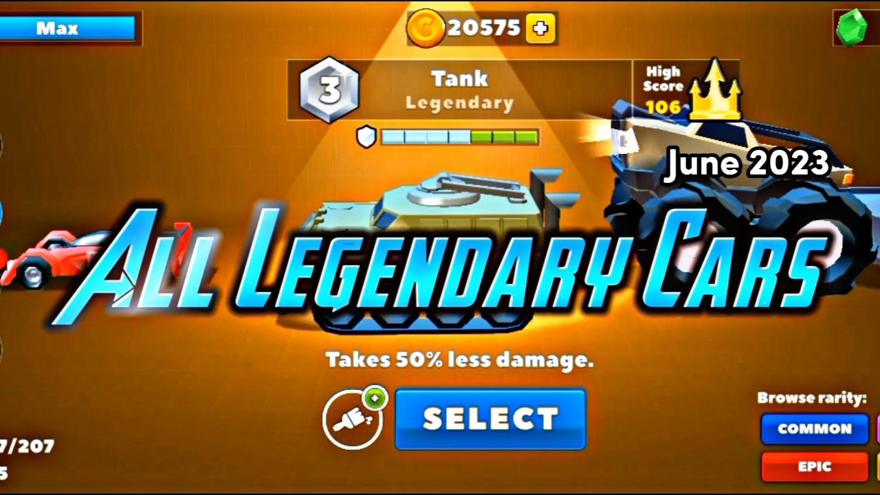 All Legendary Cars and their Abilities | Crash of Cars