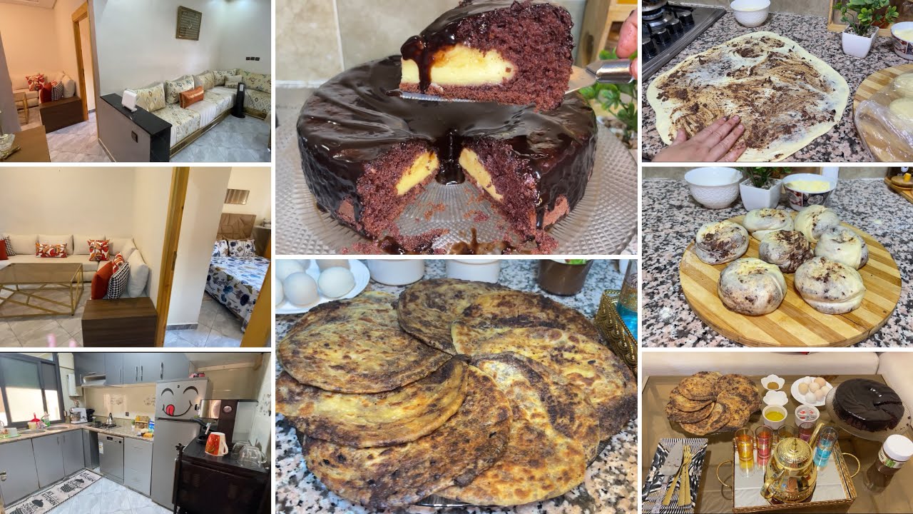 جولة فالدار😍متولاها على قدي🤩جاو الغاليين على قلبي ماقداتني فرحة🥰كيكة البركان✅ملوي بالجبن والزيتون✅