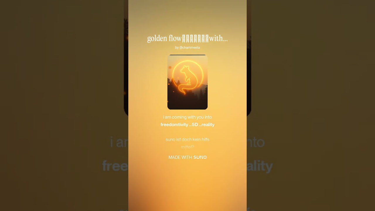 golden flow✨💎🐅🦊♾️❤️ 🔥with fellow animals we freely glow