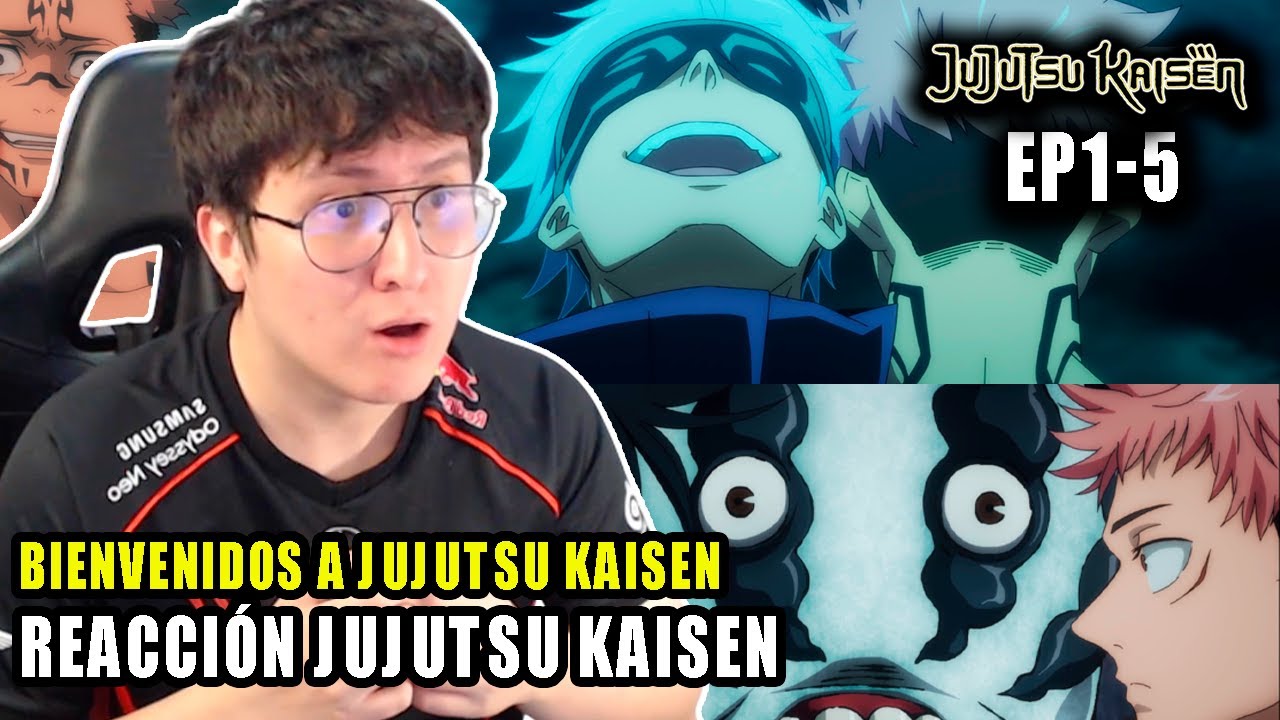 BIENVENIDOS A JUJUTSU KAISEN🔥 | REACCION a JUJUTSU KAISEN por PRIMERA VEZ | CAP 1-5 TEMP 1