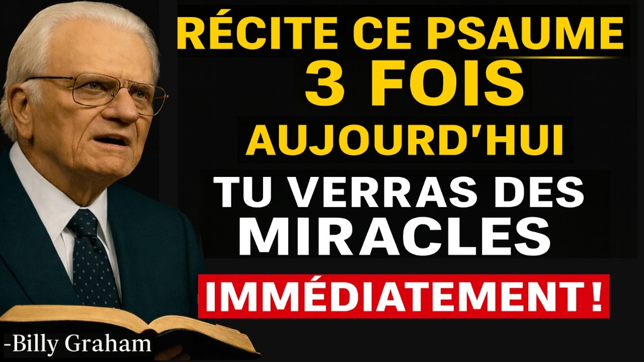 RÉCITE CE PSAUME CE SOIR AVEC FOI — ET OUVRE LES PORTES BLOQUÉES DE TA VIE ! Billy Graham