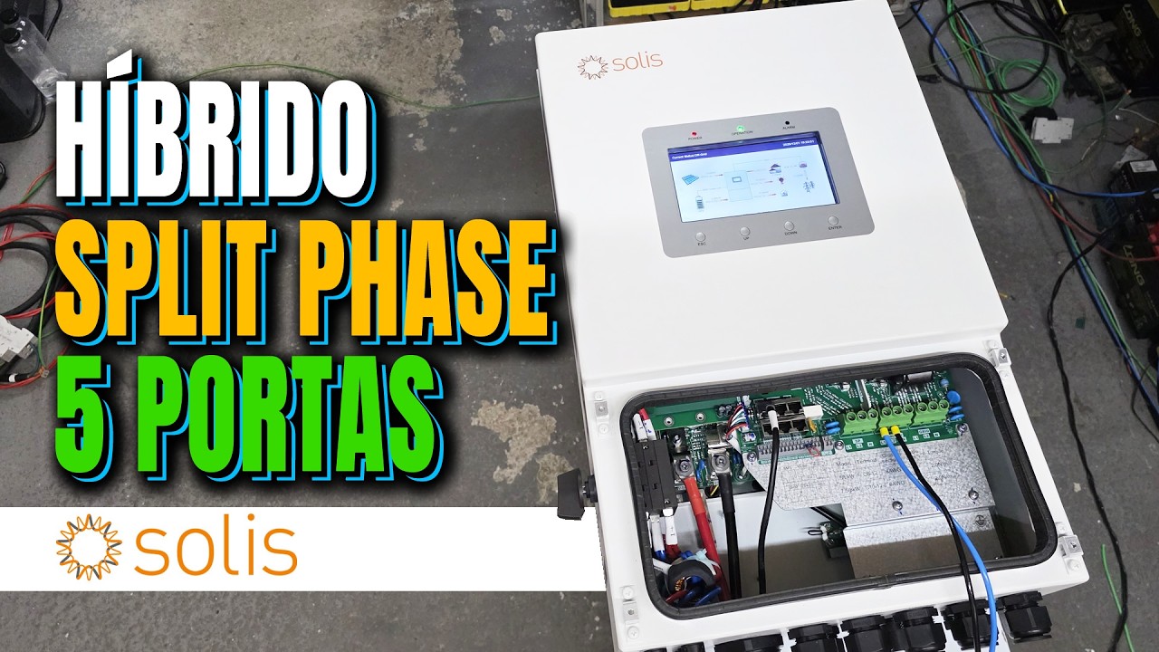 NOVO HÍBRIDO Solis 8000W Split Phase 110V/220V na mesma Rede | S6-EH2P8K02-SV-YD-L | Eduardo Aquino