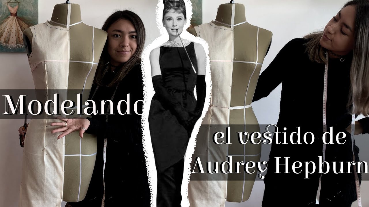 Modelado sobre maniquí | Vestido de Audrey Hepburn FÁCIL 🔥