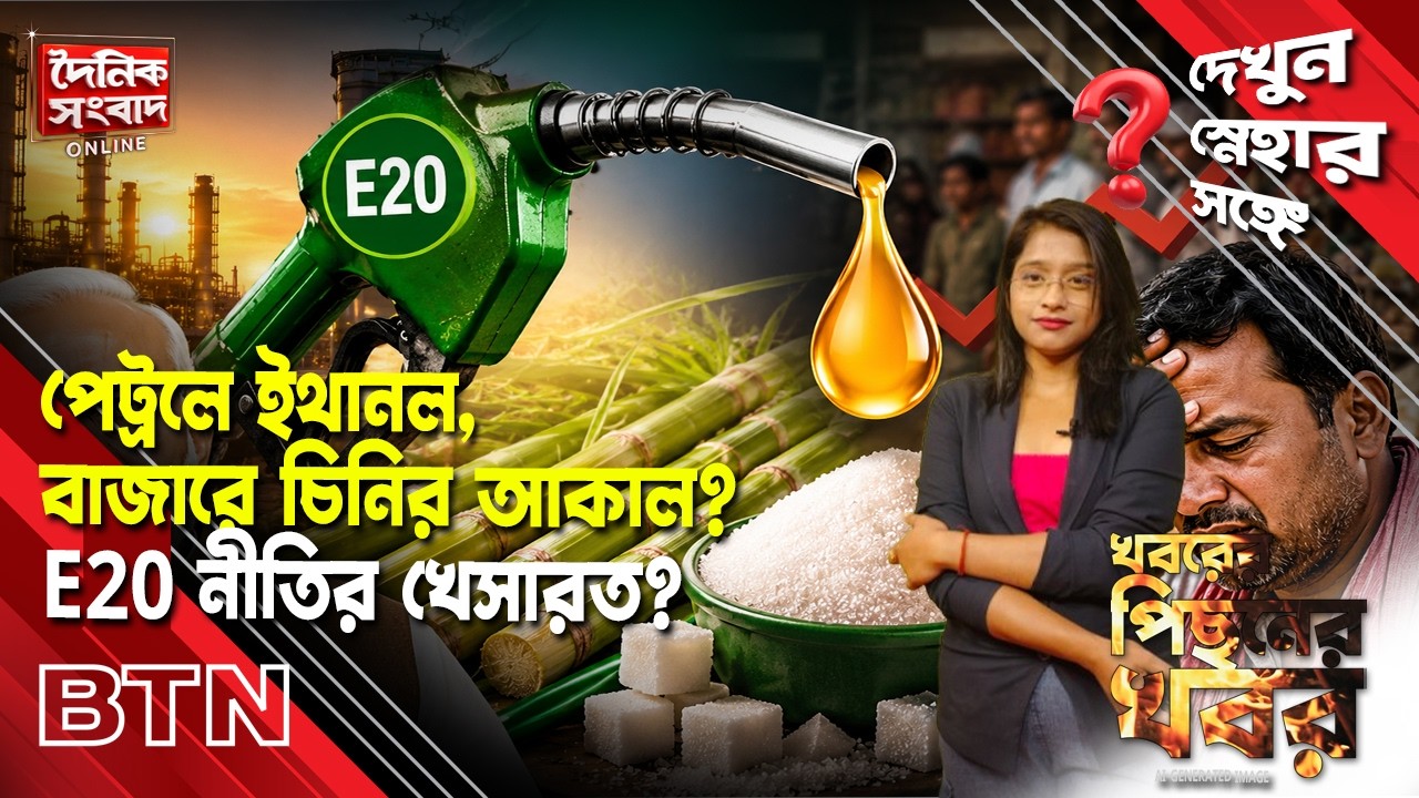 পেট্রলে ইথানল, বাজারে চিনির আকাল? E20 নীতির খেসারত? | Sugar Price, Ethanol, E20