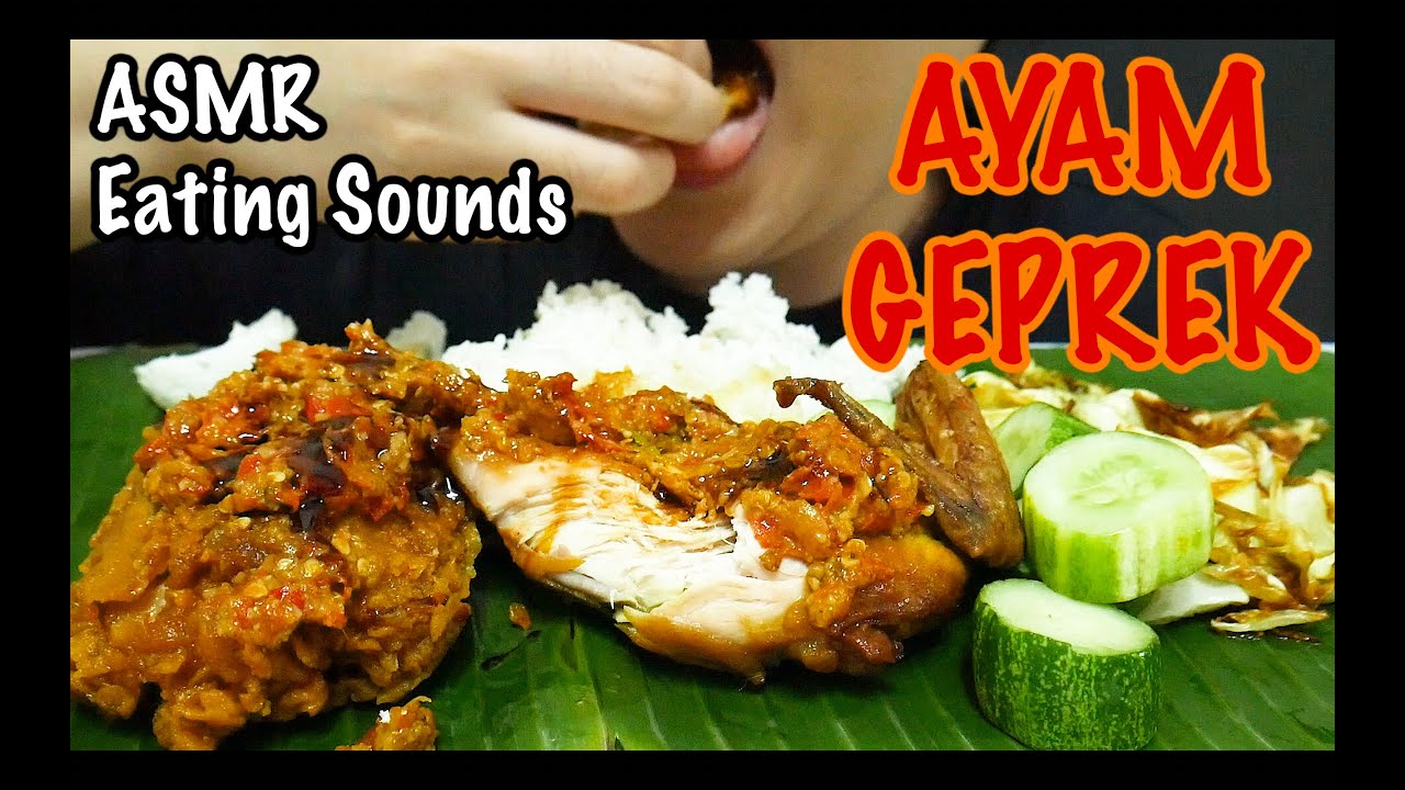AYAM GEPREK SUPER PEDAS (EXTREME SPICY) | CRUNCHY YUMMY EATING SOUNDS | ASMR INDONESIA | NO TALKING