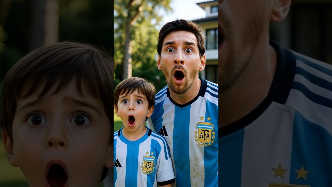 Ronaldo and Ronaldo&rsquo;s son make a Apple Car || Messi was shocked ||  #football #messi #ronaldo