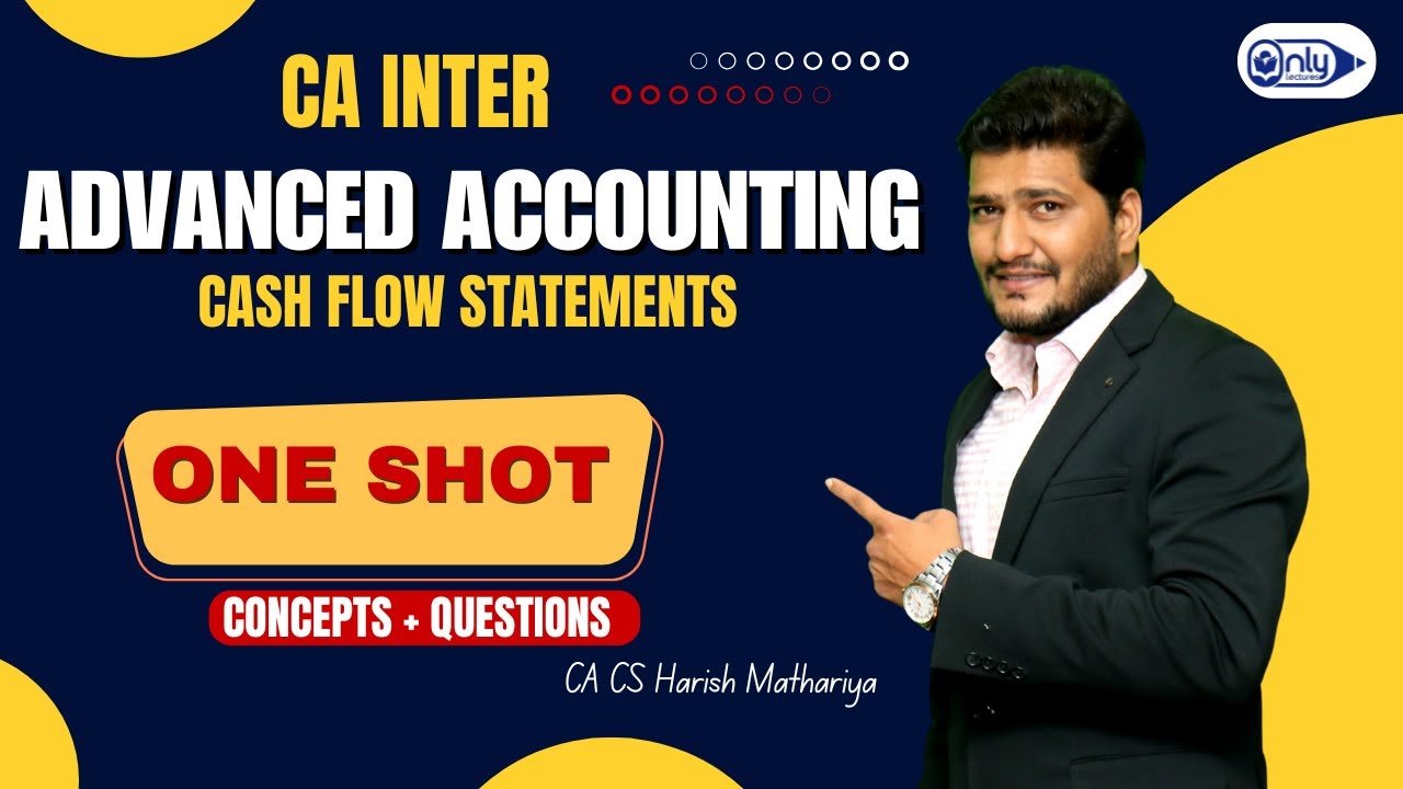 CA Inter Advanced Accounting ONE SHOT Rev.| CASH FLOW STATEMENTS | Jan 2026 | CA CS Harish Mathariya