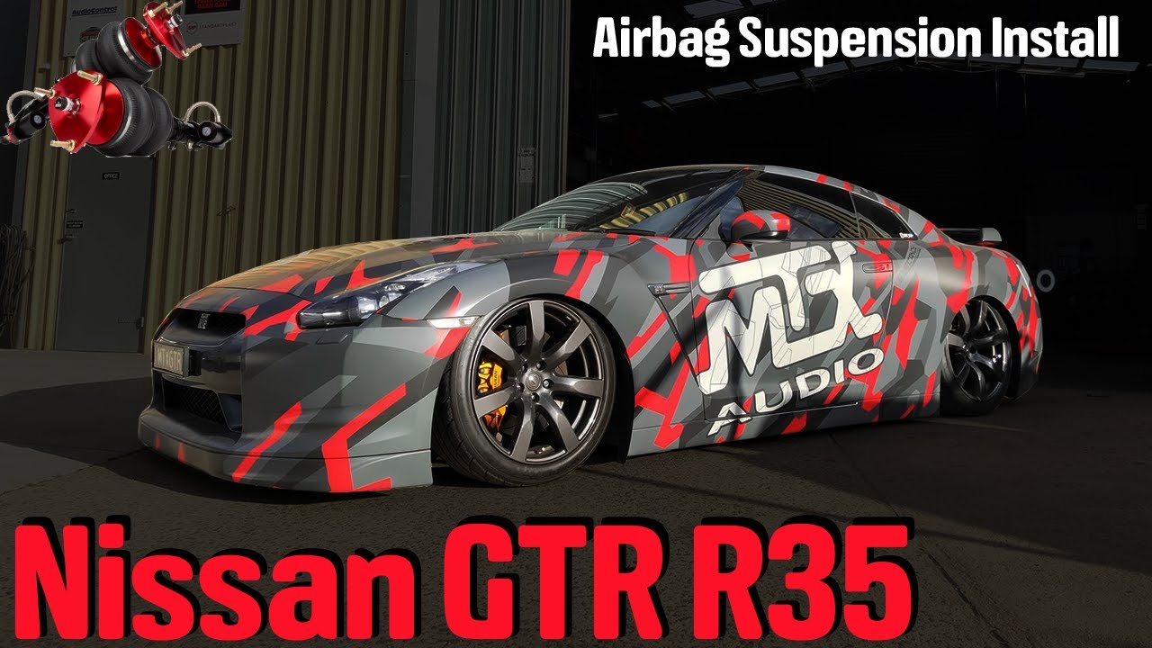 Установка пневмоподвески на Nissan GTR R35: Airlift + Accuair Elevel+ и вариатор CVT - D2I