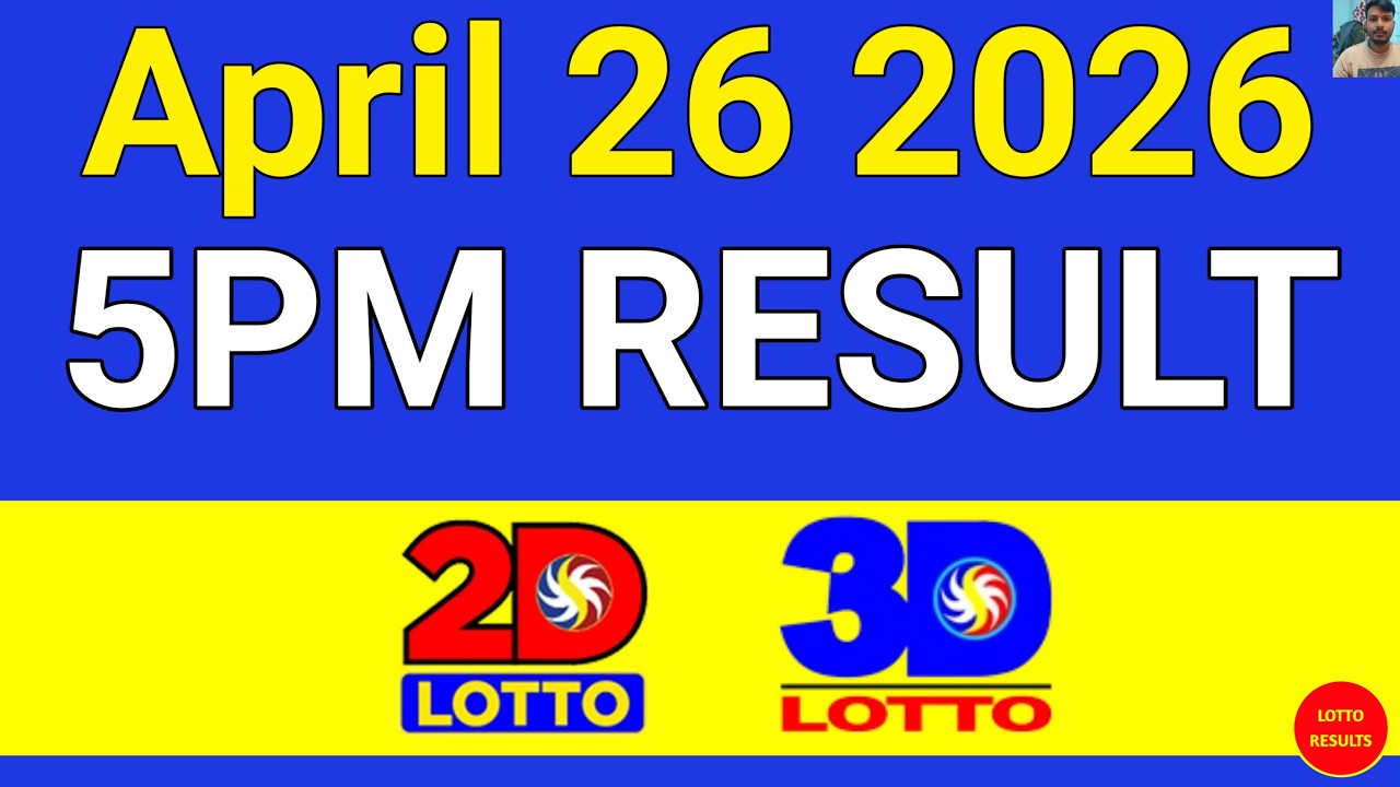 5PM Lotto Result Today April 26 2025 | Swertres EZ2 #3Dlotto