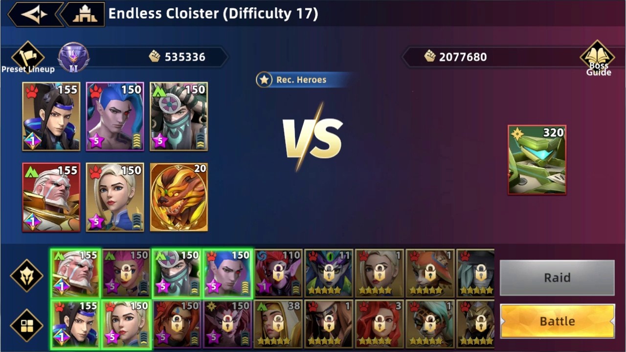 Infinite MagicRaid - Endless Cloister - Difficulty 17