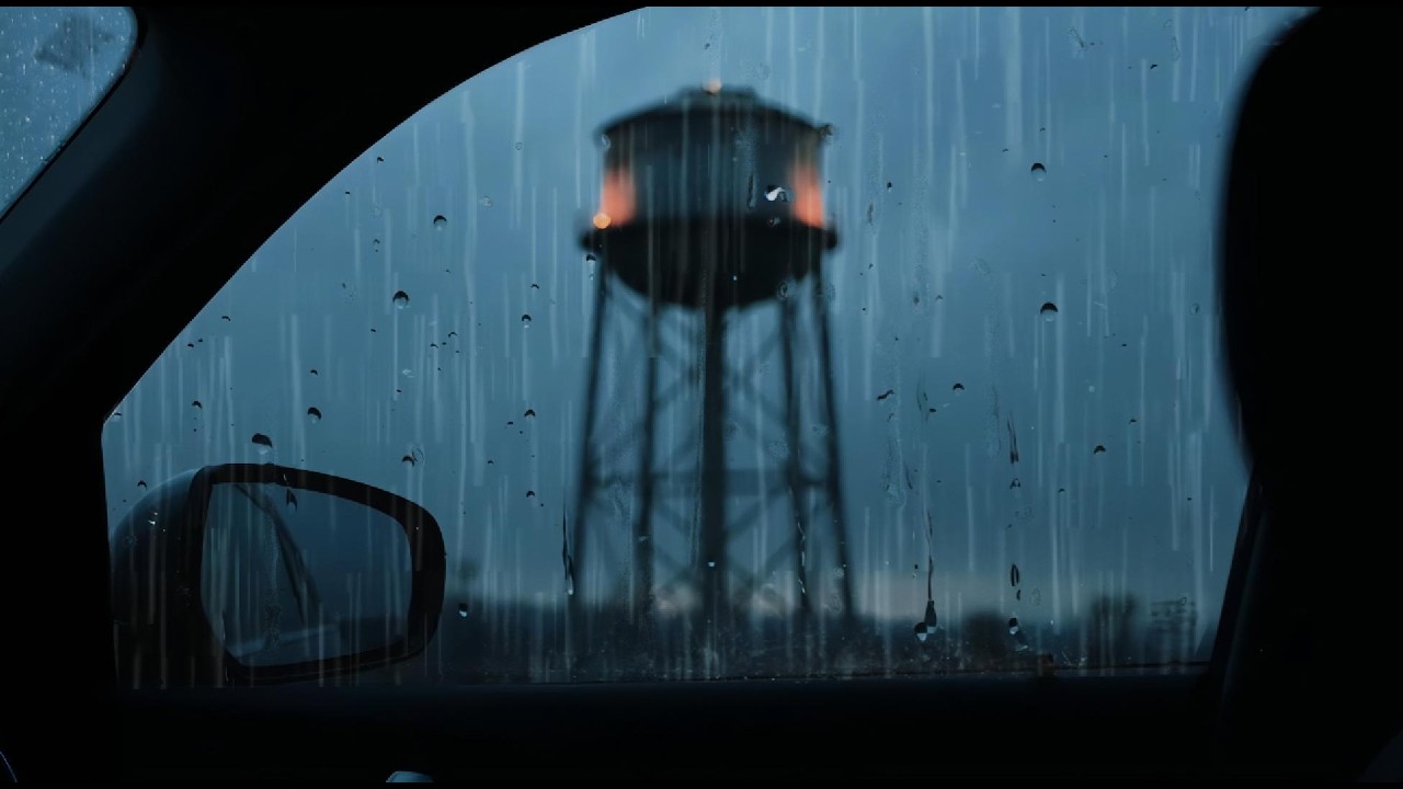 Cozy Car Ambience While Heavy Rain Pours Outside - Fall Asleep Fast, Sounds for Anxiety Relief -ASMR