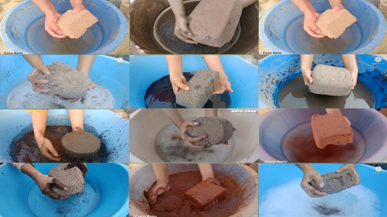 ASMR Edits NonStop Water Crumbling Satisfying Compilation 🥰||Relaxing Sounds ✨💥